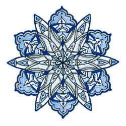 Kék mandala egyedi műalkotás nyomat falikép