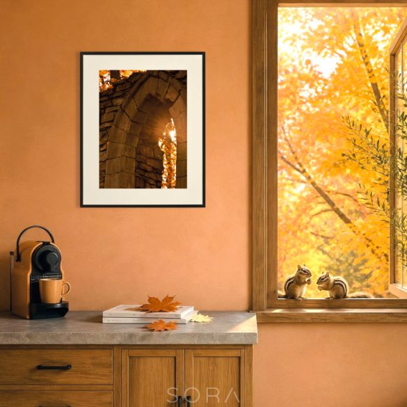 " Mellon " őszi erdei fotográfia falikép