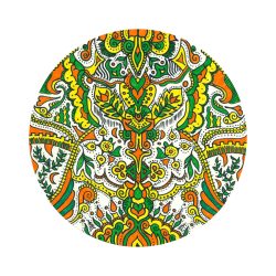   "Nyár" mandala fehér háttérrel egyedi műalkotás nyomat falikép