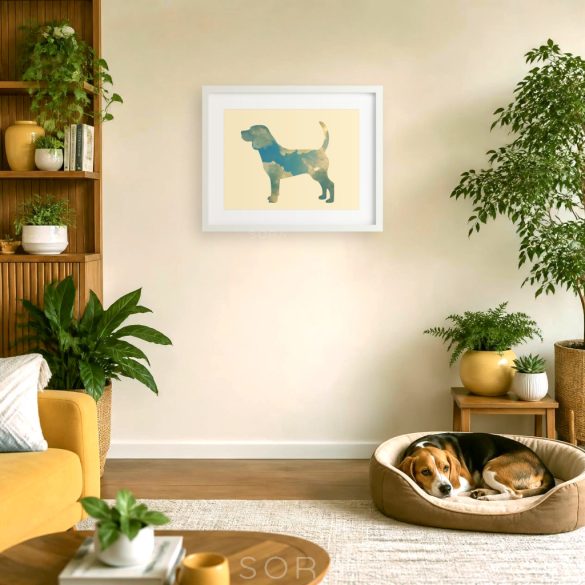 Beagle fotógrafika nyomat falikép