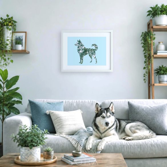 Husky fotógrafika nyomat falikép