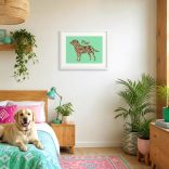 Labrador fotógrafika falikép saját névvel