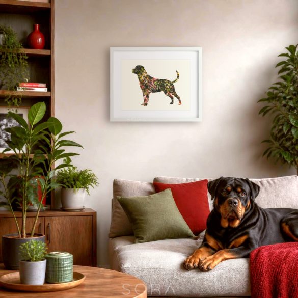 Rottweiler fotógrafika nyomat falikép