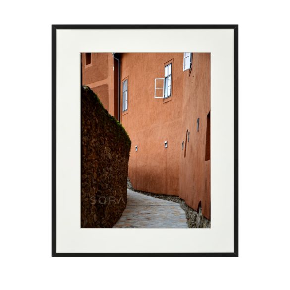 Terrakotta utca fotográfia falikép